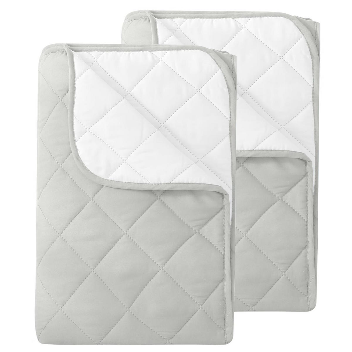 SOMMERBETT 2er Set Camping weiß 155/220 cm Steppbett im Wende-Design Duo-Color - Weiß, Textil (155/220cm) - wometo