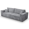 SCHLAFSOFA mit Bettkasten Grau - Grau, Textil (255/85/105cm) - Furnisell