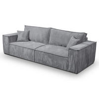 SCHLAFSOFA mit Bettkasten Grau - Grau, Textil (255/85/105cm) - Furnisell