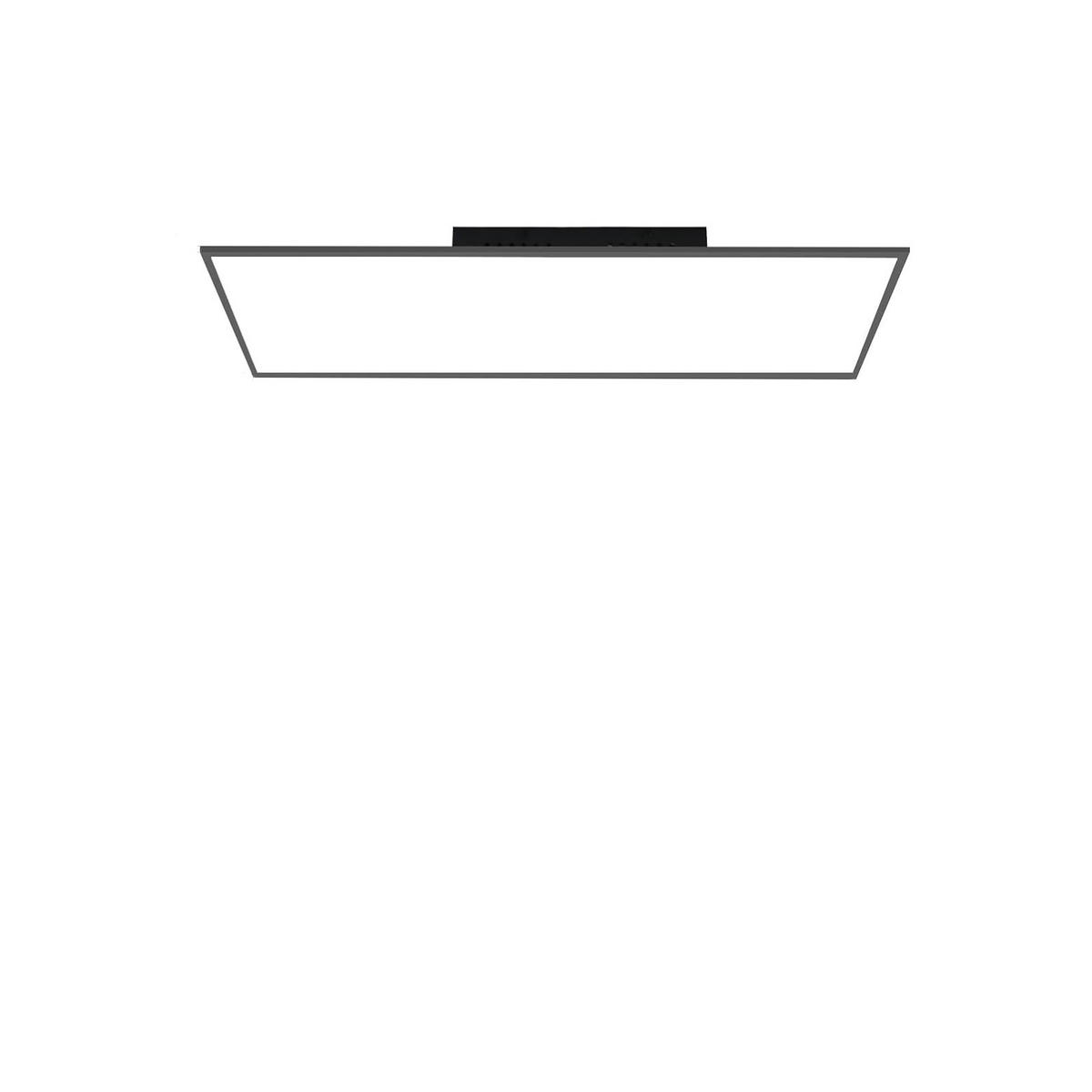 LED-DECKENLEUCHTE Petra 100/25/1 cm - Schwarz, Metall (100/25/1cm) - Nettlife
