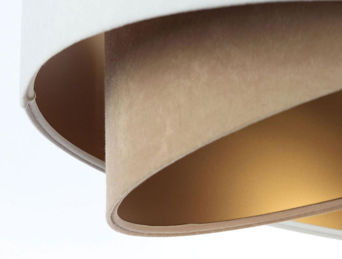 HÄNGELEUCHTE Weiß 50/23 cm - Beige, Kunststoff (50/1.3/23cm) - ONZENO