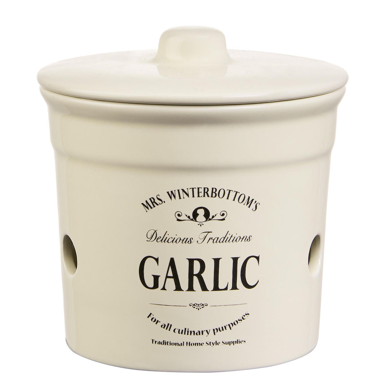 KNOBLAUCHTOPF Mrs. Winterbottom's - Beige, Keramik (14/15/14cm) - Butlers