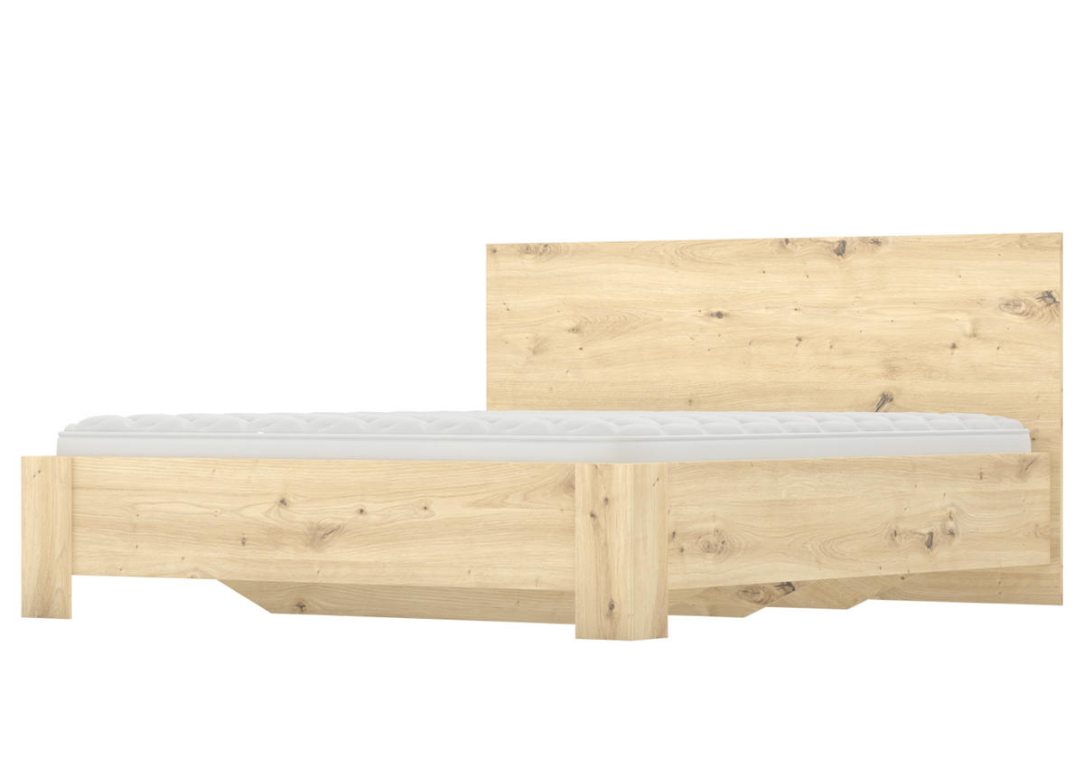 DOPPELBETT 169/90/207 cm Werona ohne Matratze 160x200 cm Artisan Eiche, Artisan Eiche - Eiche Artisan, Holzwerkstoff - imoebel24
