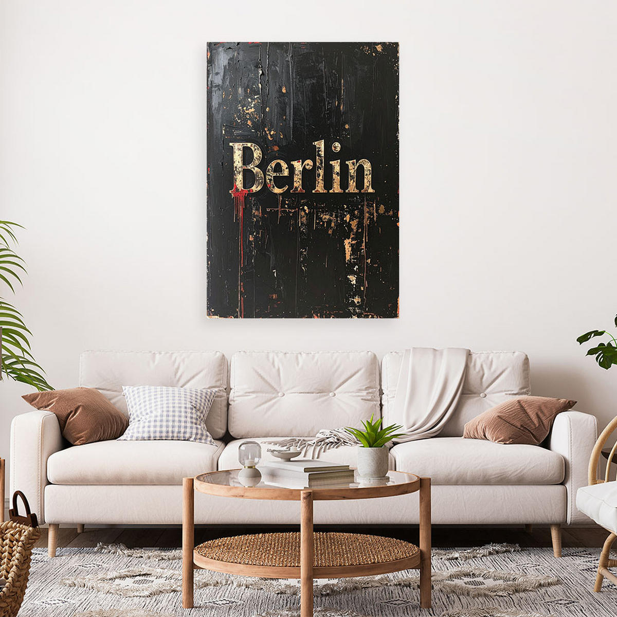 LEINWANDBILD Inschriften und Zitate 40x60cm - Schwarz, Textil (40/60cm) - Feeby