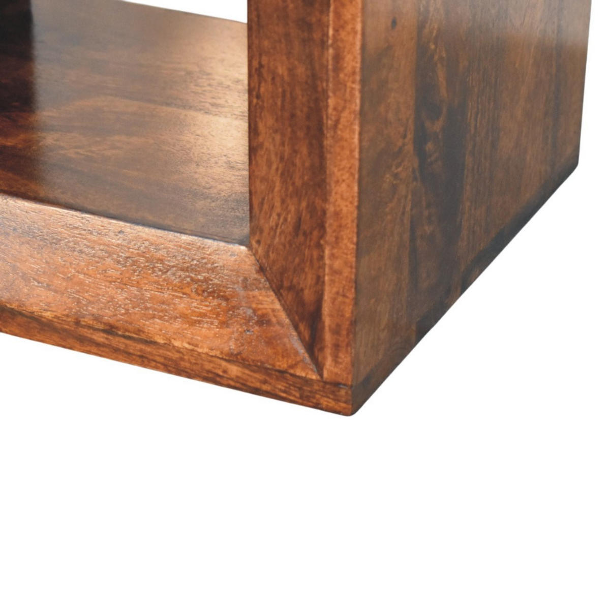 BEISTELLTISCH Solis Offen Kalifornisch Nussbaum, Offenes Regal, Dunkelbraun - Dunkelbraun, Holz (35/45/45cm) - Artisan Furniture