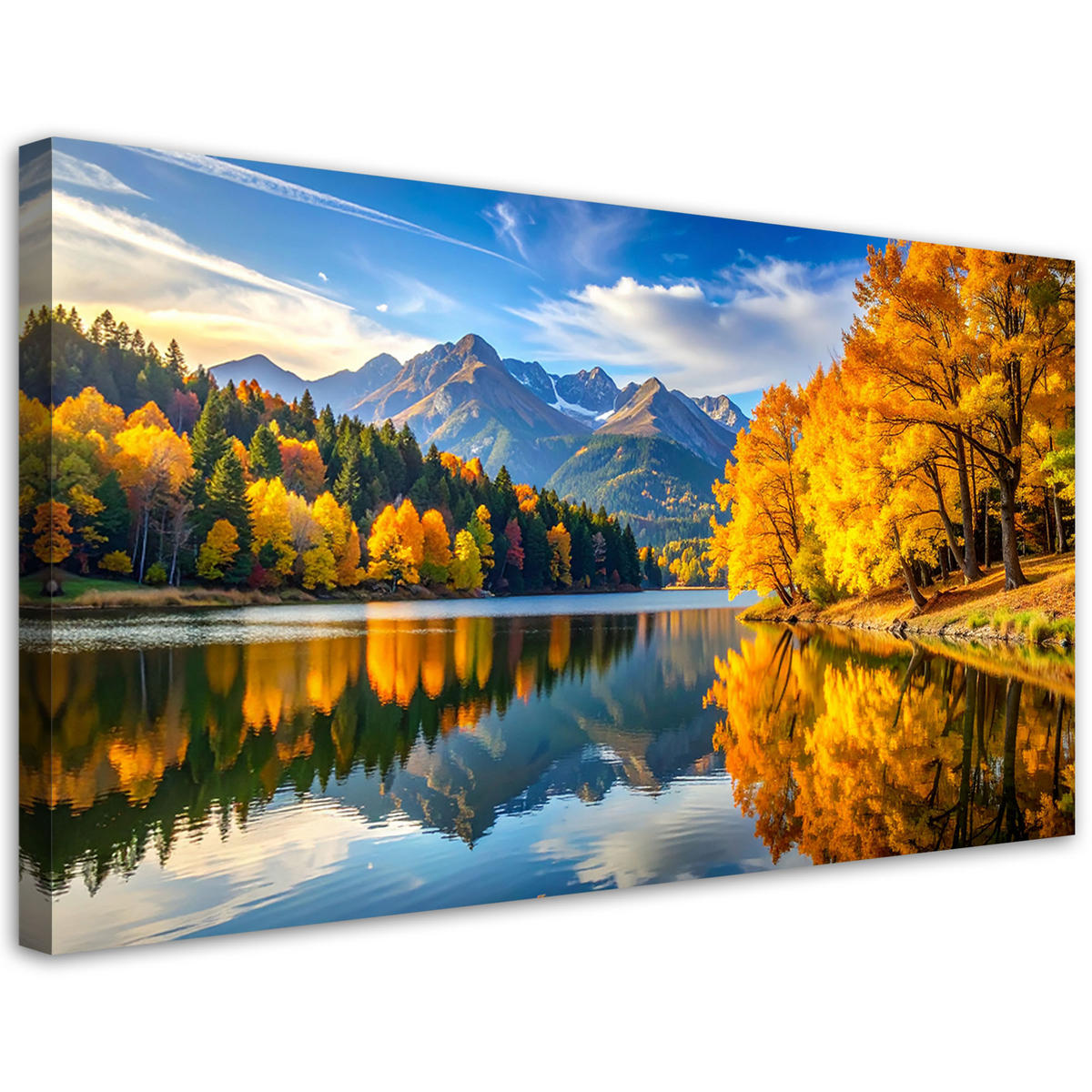 LEINWANDBILD Landschaften 120x60cm - Gelb, Textil (120/60cm) - Feeby