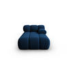 CHAISELONGUE rechts Bellis aus Samt königsblau - Blau, Textil (97/62/157cm) - Micadoni