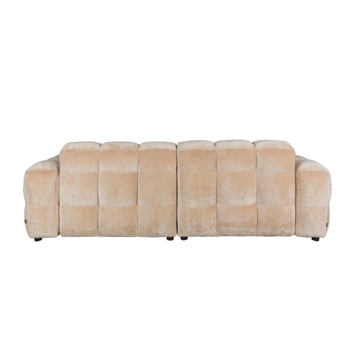 SOFA 3-SITZER Hackman Samt Beige - Beige, Kunststoff (264/84/102cm) - Dutchbone