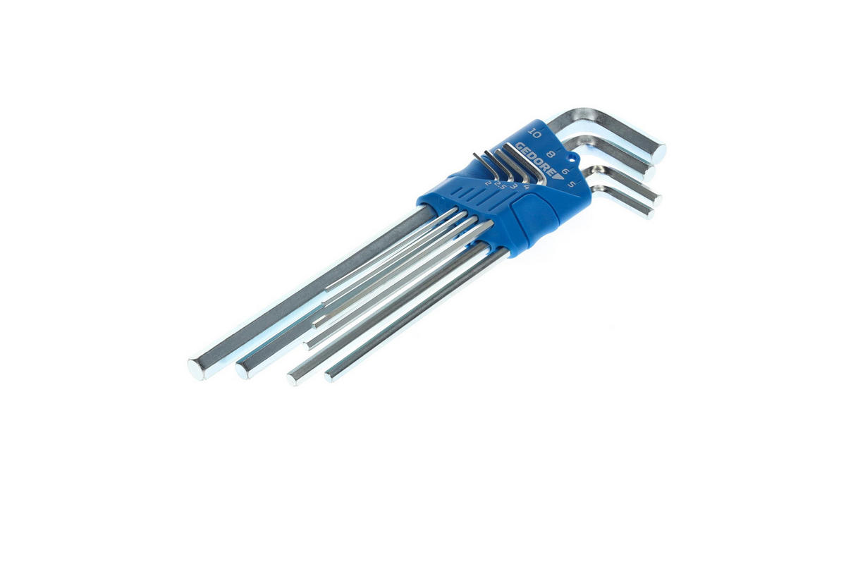 H 42 EL-88 WINKELSCHRAUBENDREHER-SATZ LANG IM HALTER 8-TEILIG MM - Multicolor, Kunststoff/Metall (8/24cm) - Gedore