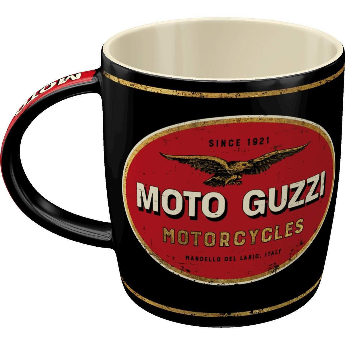 KAFFEETASSE 330 ml Moto Guzzi Moto Guzzi Logo Motorcycles - Multicolor, Keramik (0.33L) - Nostalgic-Art
