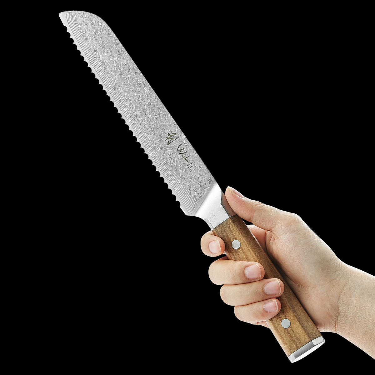 BROTMESSER 20 cm - Braun, Metall (34cm) - Wakoli