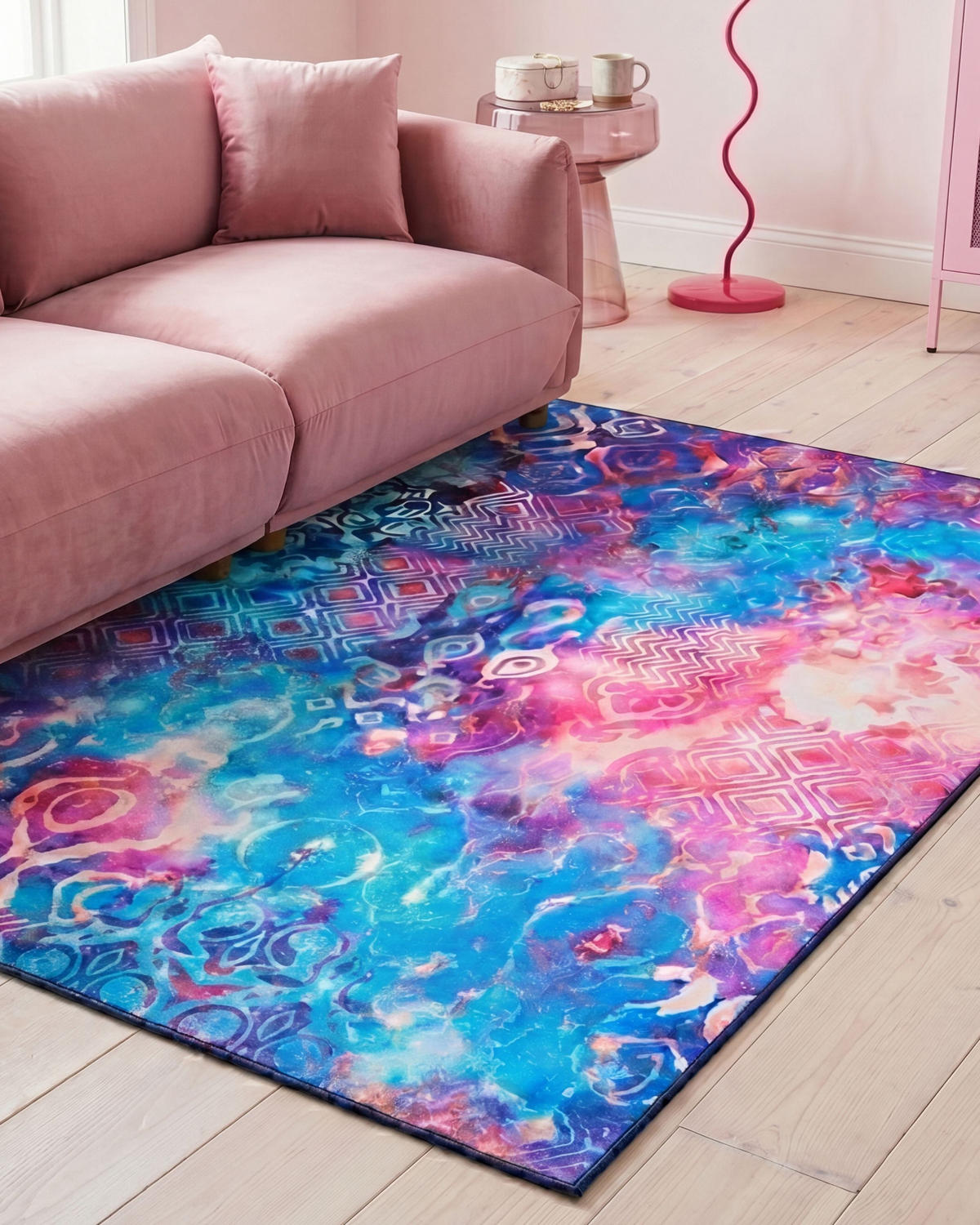 KOBEREC Barevný 140/200 cm Orvella - různobarevná, textil (140/200cm) - Beliani