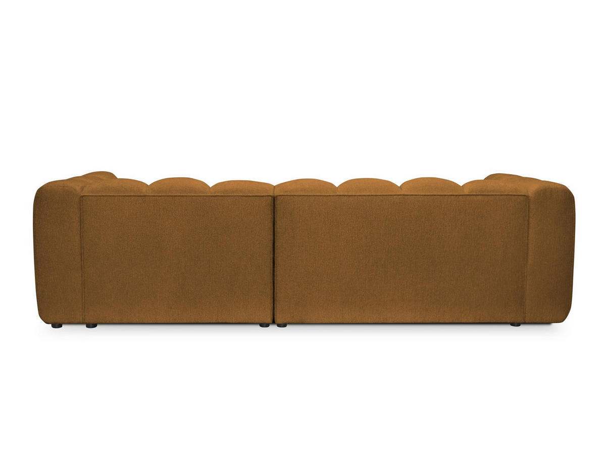ECKSOFA Links Strukturstoff Grau - Hellgrau/Schwarz, Holzwerkstoff/Kunststoff (224/166cm) - LaMiaSofa