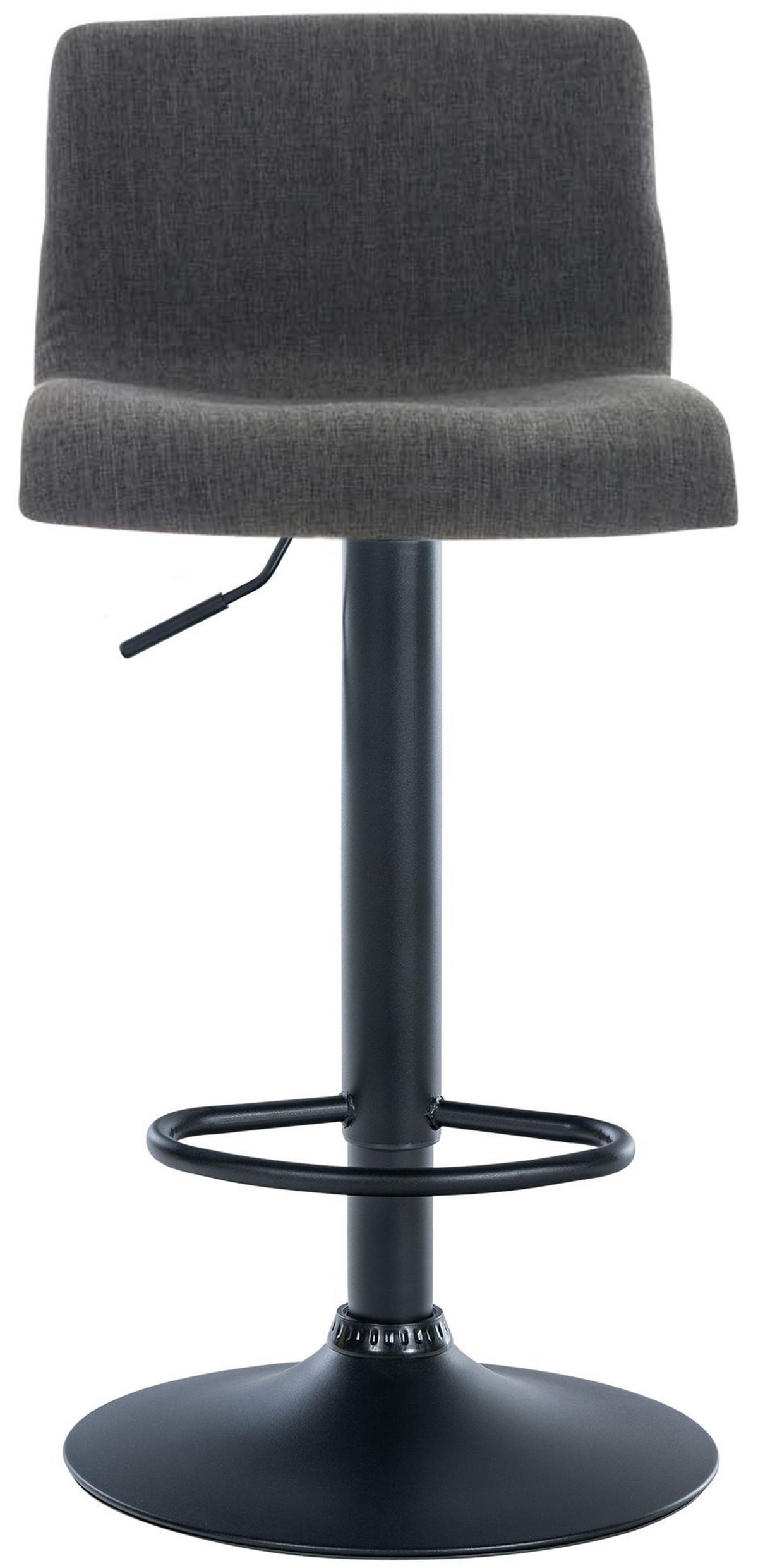BARHOCKER Hover 84-104x39x36 cm dunkelgrau - Dunkelgrau, Textil (39/84/36cm) - furnicato