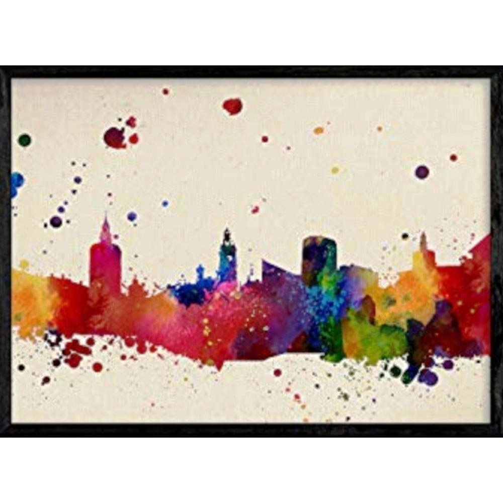 POSTER Valencia Stadtkarte A4 Rahmenlos - Klar, Papier (29.7/5/21cm) - Nacnic