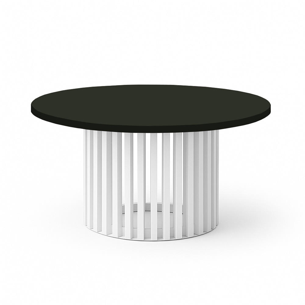 COUCHTISCH DOVER, 75 cm, minimalistisch und zeitlos, Eiche Schwarz/Weiß - Schwarz/Weiß, Holz (40/75/40cm) - Dekori_Interiors