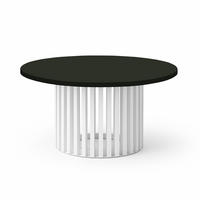 COUCHTISCH DOVER, 75 cm, minimalistisch und zeitlos, Eiche Schwarz/Weiß - Schwarz/Weiß, Holz (40/75/40cm) - Dekori_Interiors