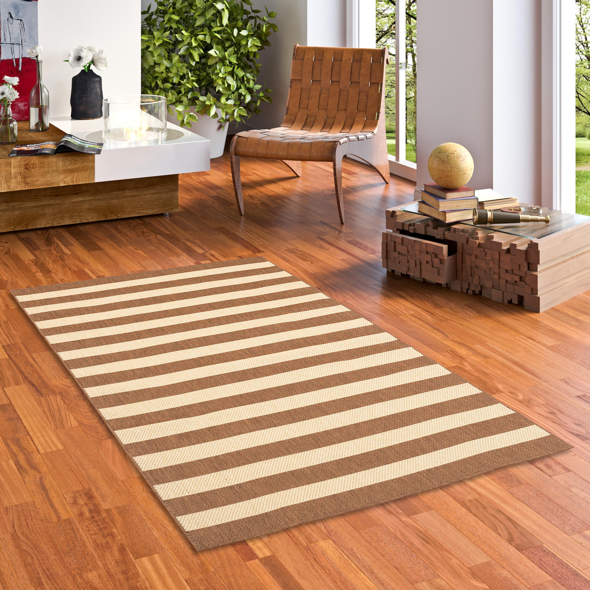 Thumbnail - Pergamon IN, Beige, Textil, 140x200 cm, Teppiche & Böden, Teppiche, Outdoorteppiche