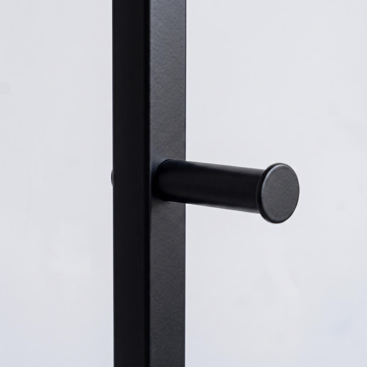GARDEROBENSTÄNDER Holzoptik Vintagebraun Kleiderstange - Schwarz, Holzwerkstoff/Metall (40/181/28cm) - Relaxdays