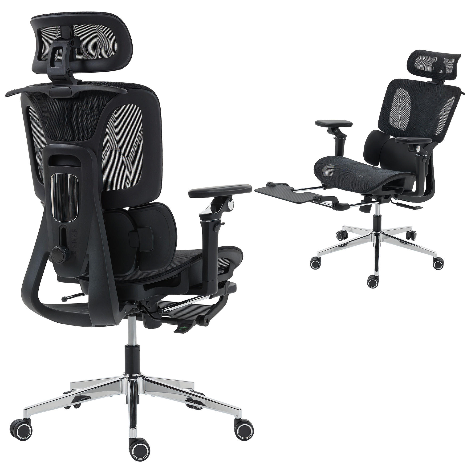 BÜROSTUHL Schwarz 67/71/133 cm - Schwarz, Textil (71/133/67cm) - PANGIVO