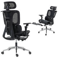 BÜROSTUHL Schwarz 67/71/133 cm - Schwarz, Textil (71/133/67cm) - PANGIVO