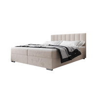 BOXBETT ZILANO 2 mit Matratze H3 und Topper 140x200 Itaka 16 - Creme, Holz/Textil (140/200cm) - Bedante