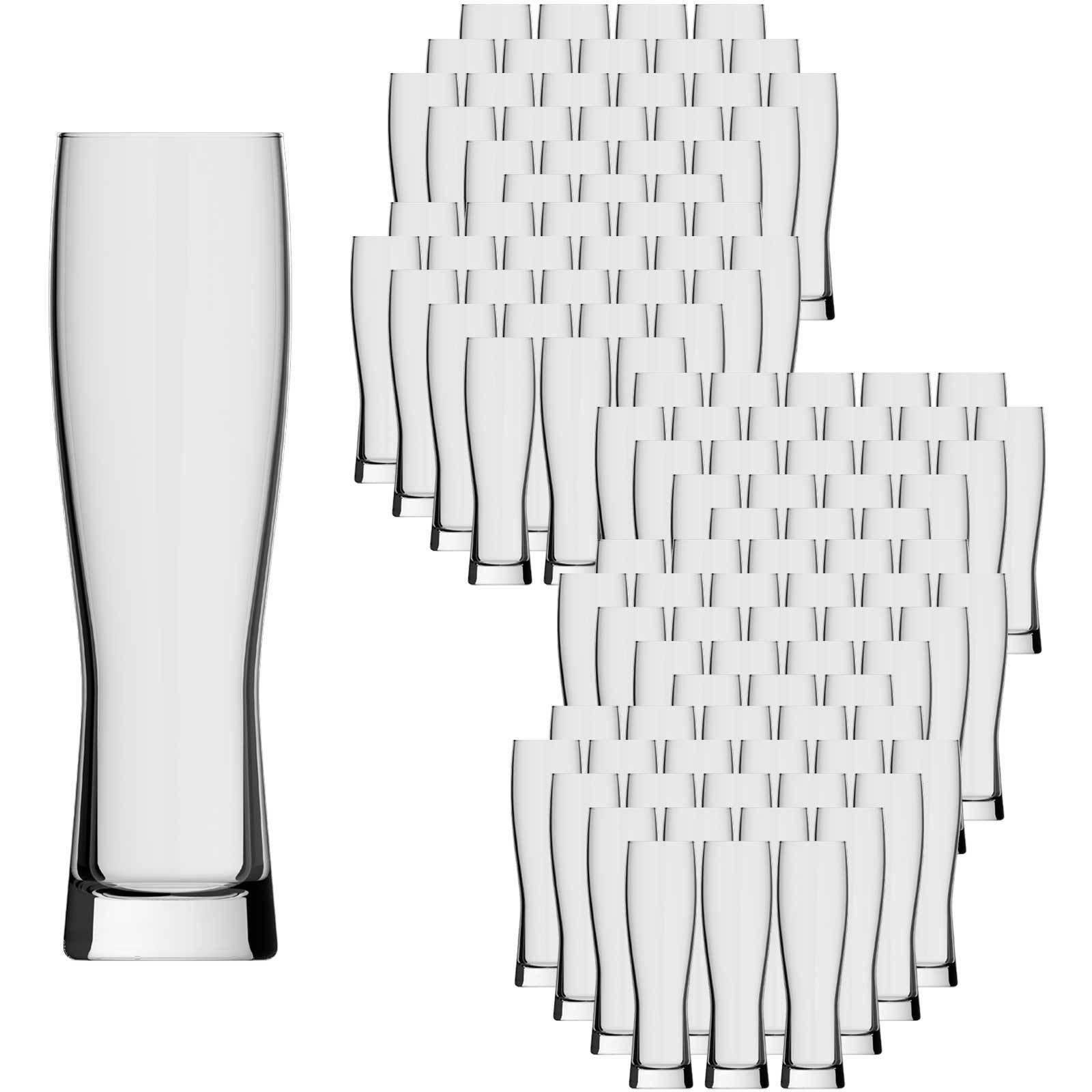 WEIZENBIERGLÄSER Monaco Slim transparent 0,5 l 120er Set - Transparent, Glas (0.5L) - Rastal