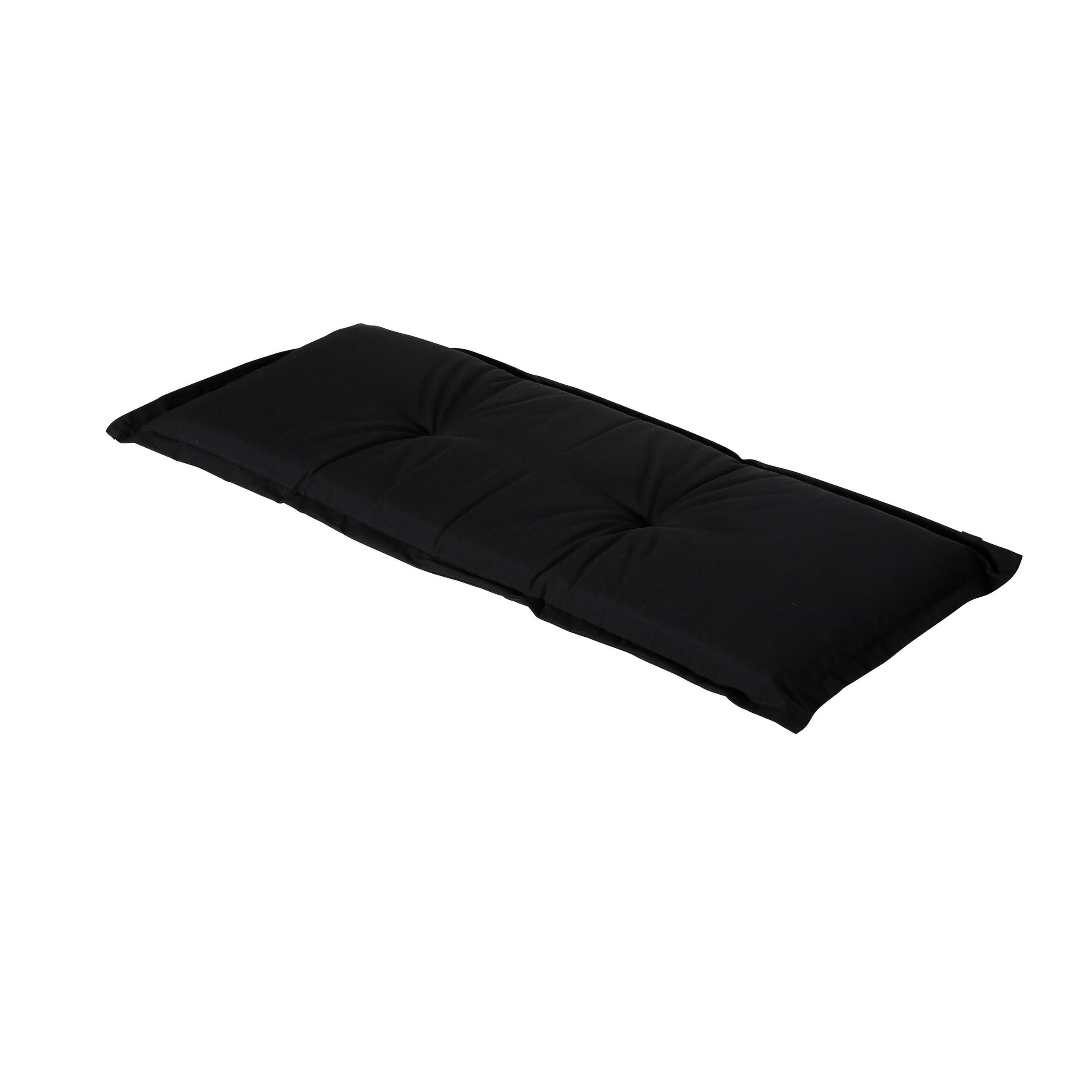 BANKKISSEN Panama 150/48 cm - Schwarz, Textil (150/48/7cm) - Madison