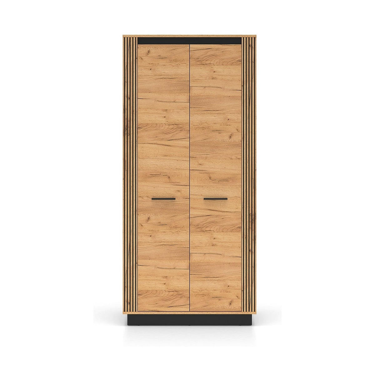 KLEIDERSCHRANK – URSO 03 – 92 cm – Urso – Schwarz - Schwarz, Holzwerkstoff (92/200/55cm) - hi-markt