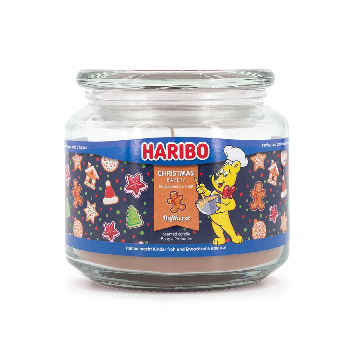 HARIBO™ Duftkerze - Braun, Glas/Naturmaterialen (9.5cm)