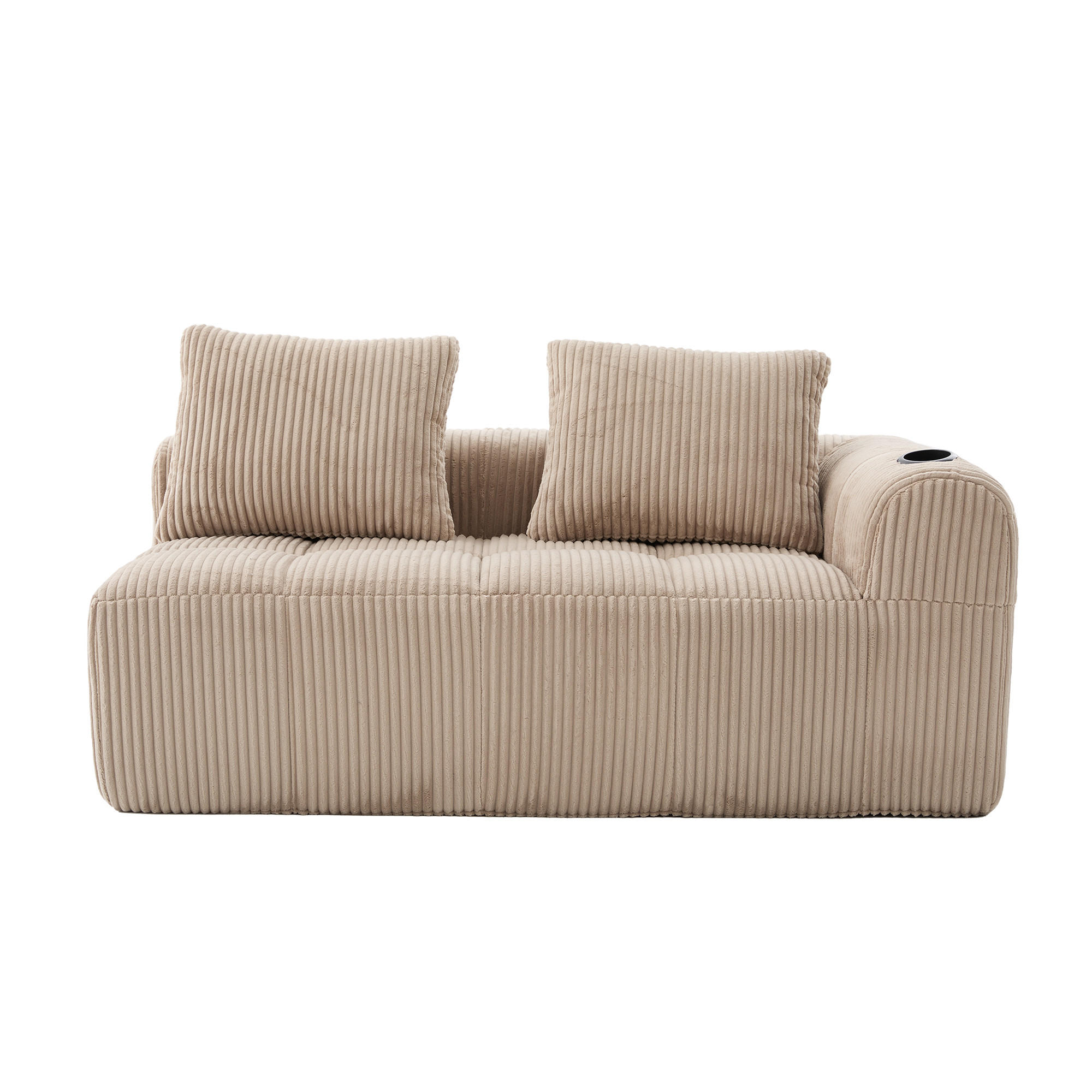 2-SEDEŽNI KAVČ 158/93/61 cm Kaki - sivorjava, tekstil (93/61/158cm)