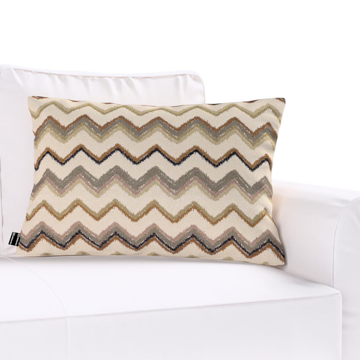KISSENHÜLLE Cosy Home beige- olive, 60x40 cm - Multicolor, Textil (60/40cm) - Dekoria