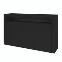 SIDEBOARD Valencia Schwarz matt - Schwarz, Holzwerkstoff (155/92/40cm) - Vladon