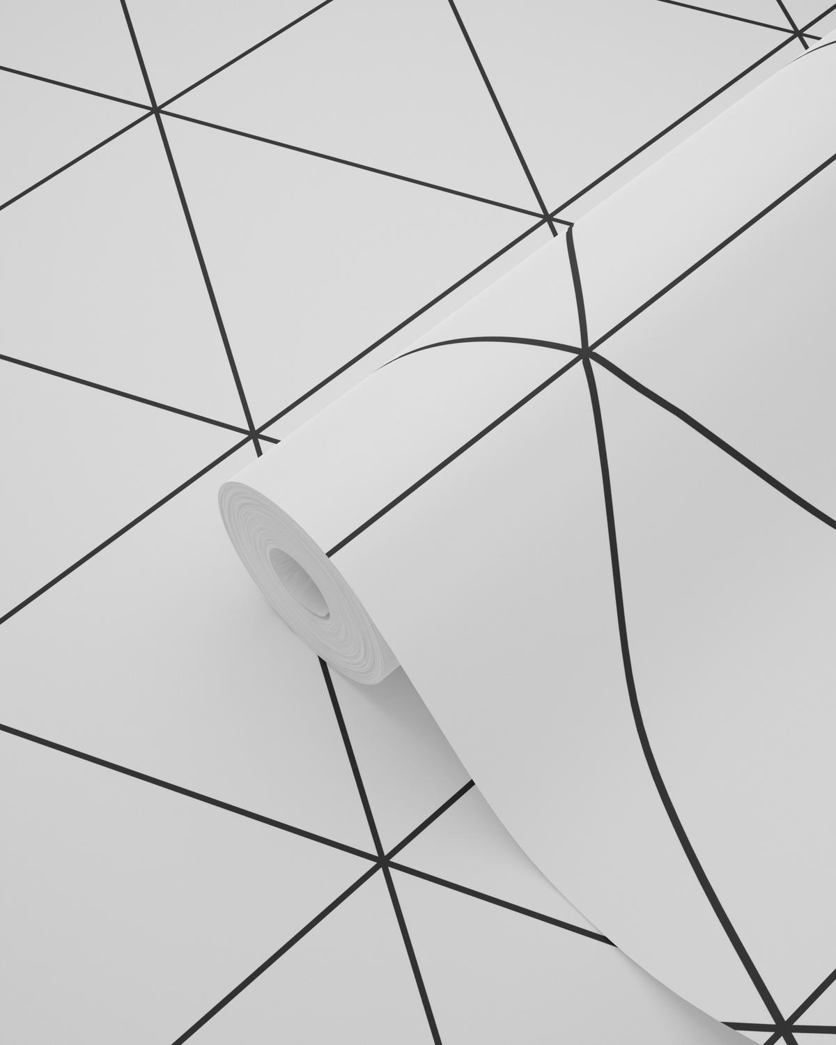 TAPETE grafische Dreiecke 53 cm x 10.05 m - Schwarz, Papier (53/1000cm) - Origin Wallcoverings