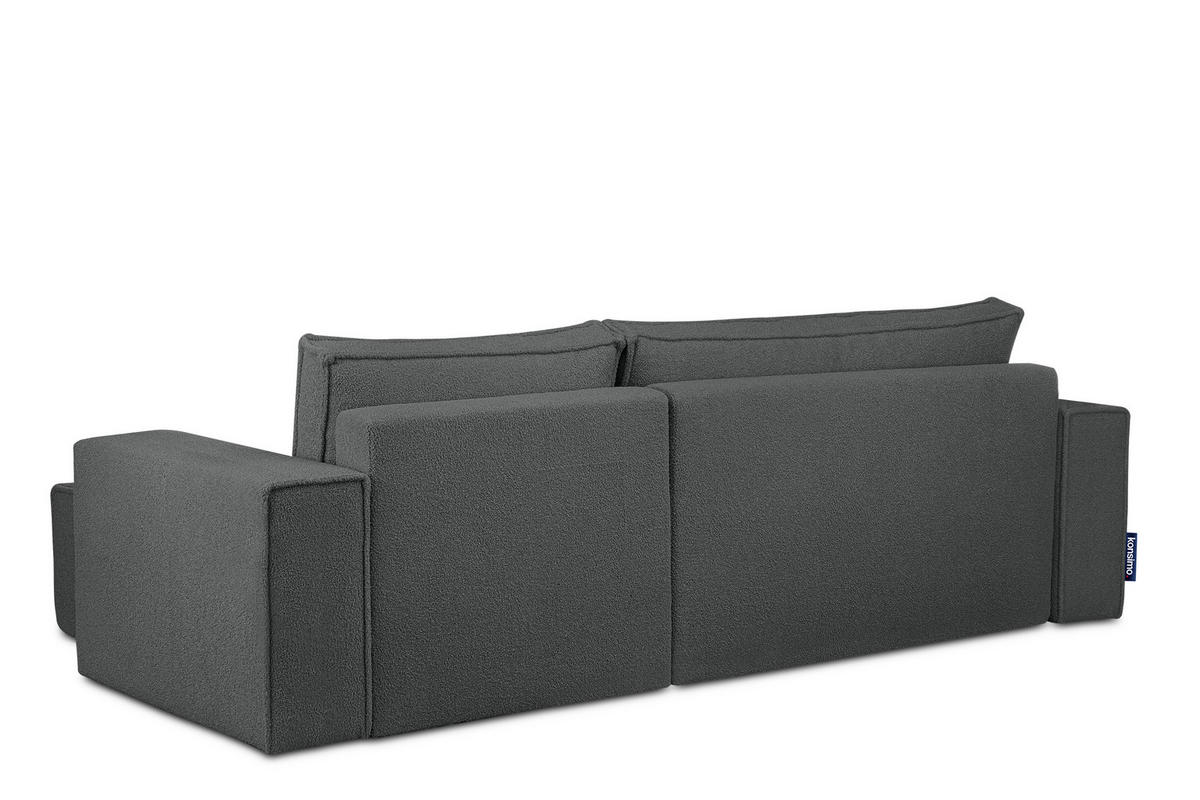 ECKSCHLAFSOFA-LINKS/RECHTS NAPI II in Pet Friendly Stoff, graphit - Graphitfarben, Textil (262/148cm) - KONSIMO®