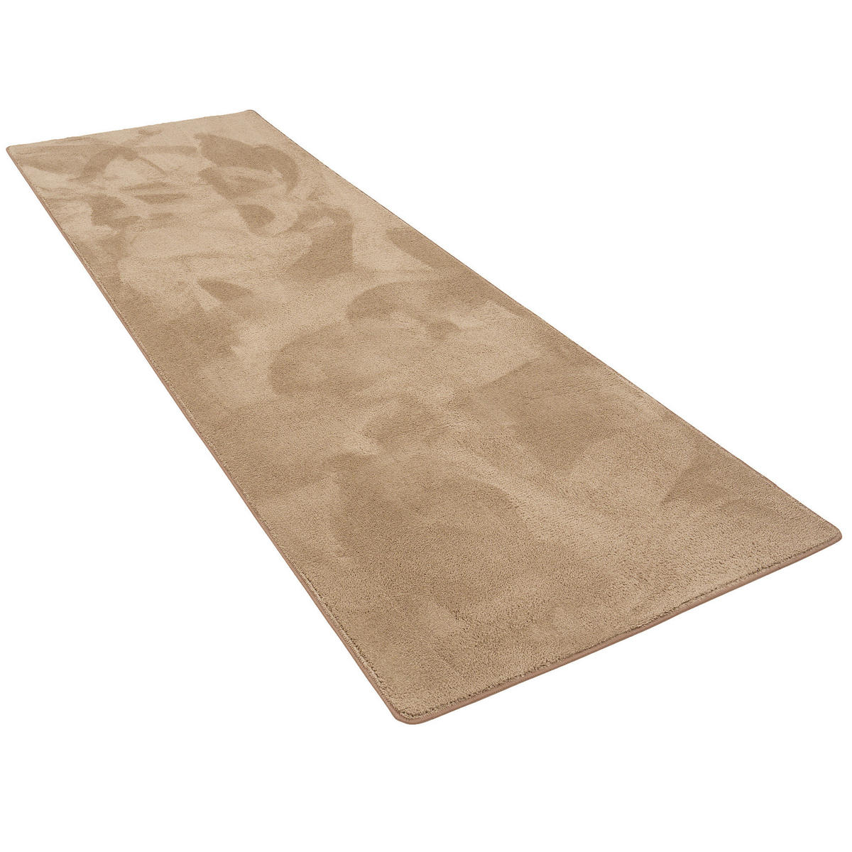 LUXUS SUPER SOFT HOCHFLOR LANGFLOR TEPPICH LÄUFER DELUXE - Taupe, Textil (100/300cm) - Snapstyle
