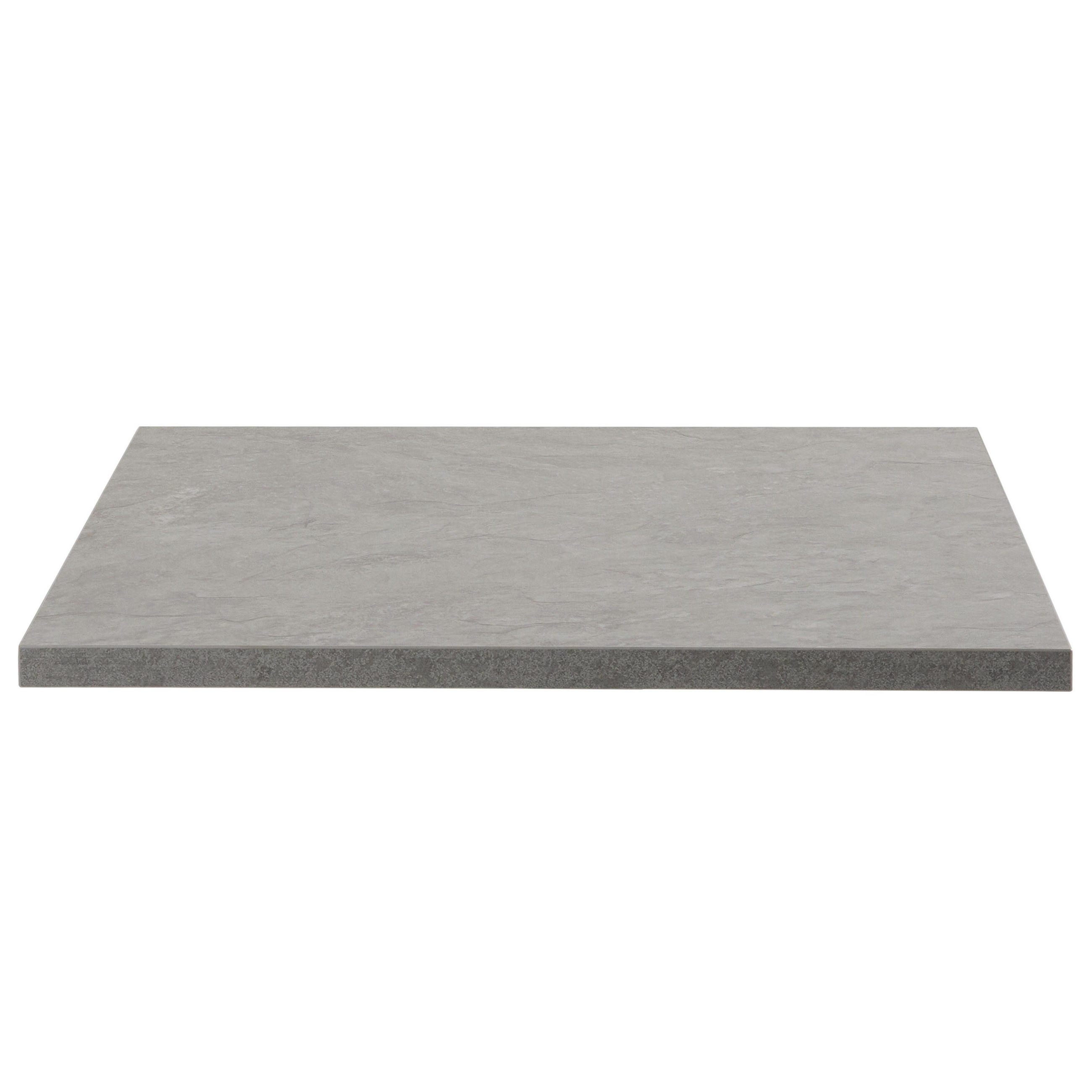 TISCHPLATTE quadratischer 60 cm, Grau - Grau, Holz/Holzwerkstoff (60/2/60cm) - Oviala