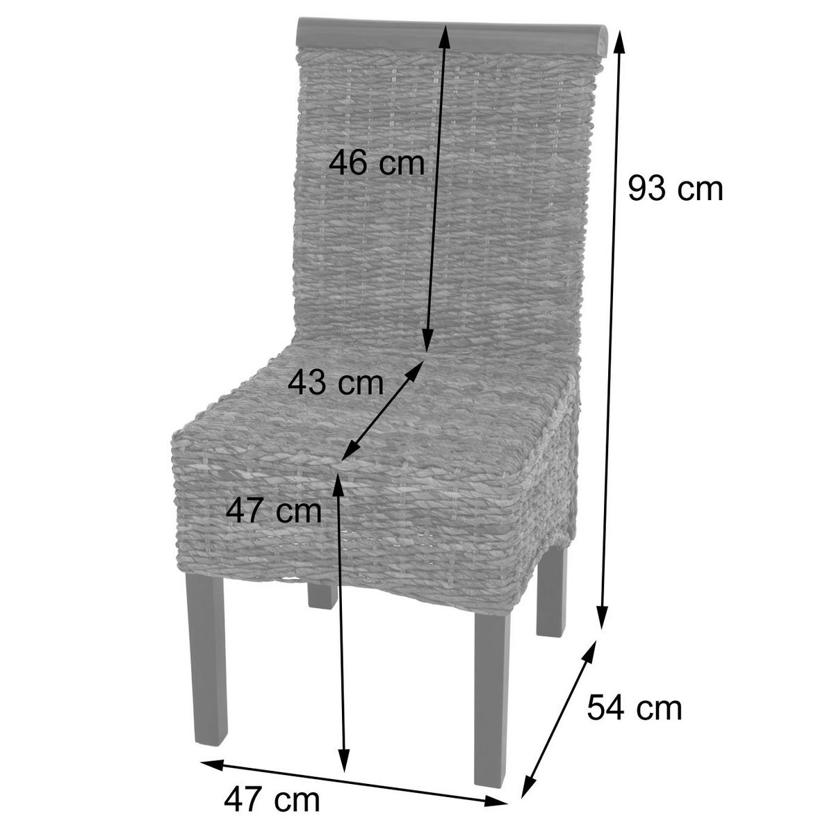 ESSZIMMERSTUHL Braun 2er-Set - Braun, Holz (47/93/43cm) - MCW