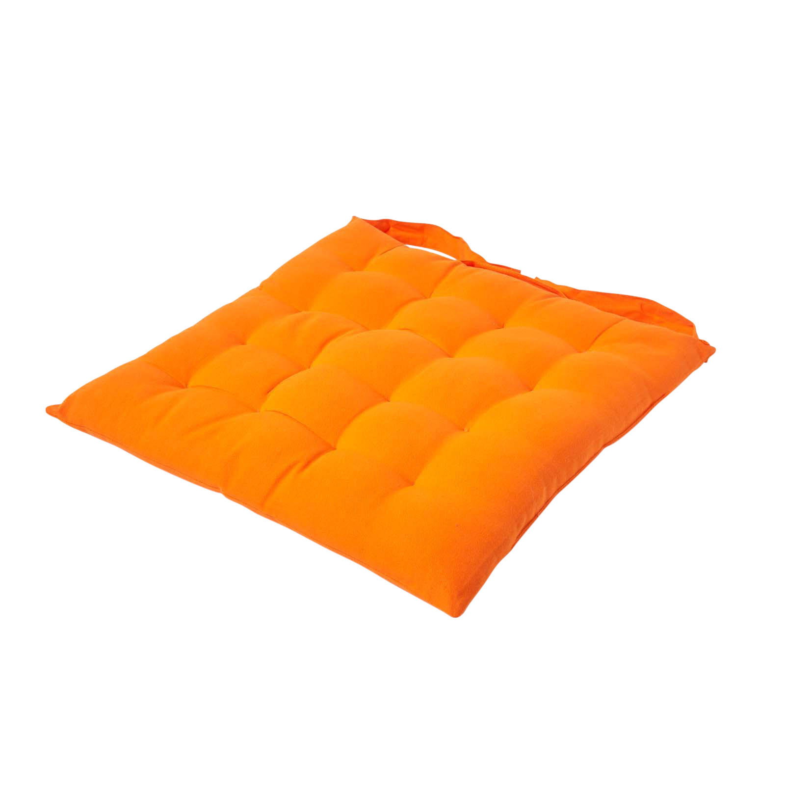 Homescapes Stuhlkissen Orange 40x6.5x40 cm