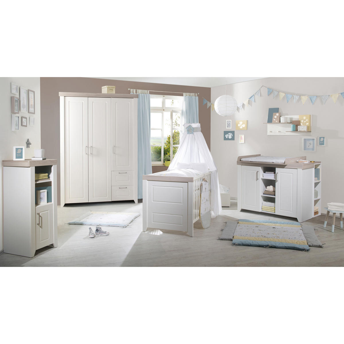 BABYBETT Felicia 70 x 140 cm - Weiß, Holzwerkstoff (70/140cm) - Roba