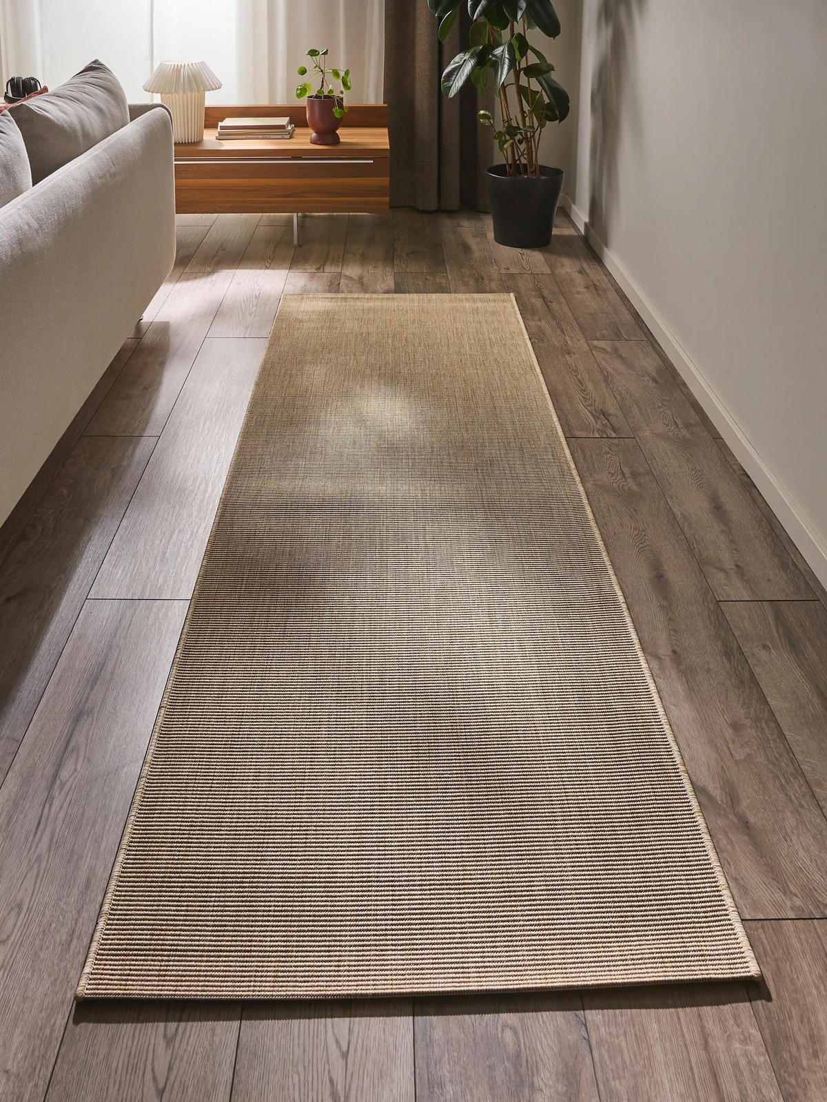 OUTDOORLÄUFER Metro Beige 80x240 cm - Beige, Textil (80/240cm) - benuta Nest