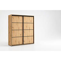 SCHIEBETÜRENSCHRAN A5 - Artisan - Goldfarben, Holzwerkstoff (200/245/62cm) - BM-Möbel