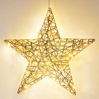 WEIHNACHTSDEKO LED-Stern 30 cm - Goldfarben, Metall (9/40/40cm) - Home Styling Collection