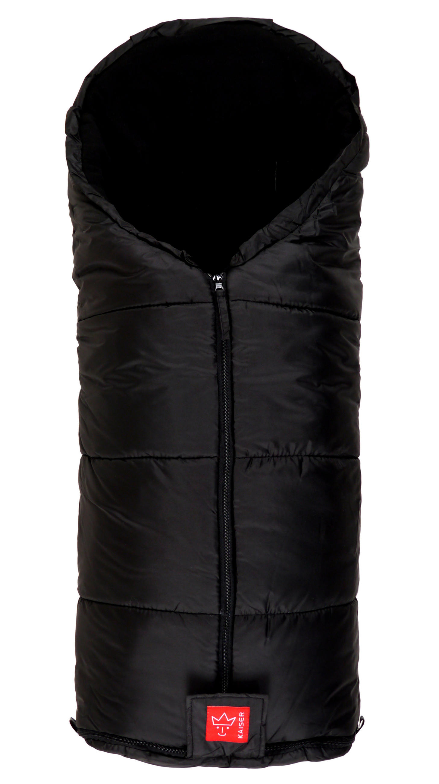 KINDERWAGEN-FUSSSACK Thermo Aktion, black - Schwarz, Fell (45/5/100cm) - Kaiserbaby