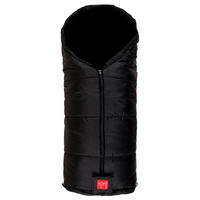 KINDERWAGEN-FUSSSACK Thermo Aktion, black - Schwarz, Fell (45/5/100cm) - Kaiserbaby