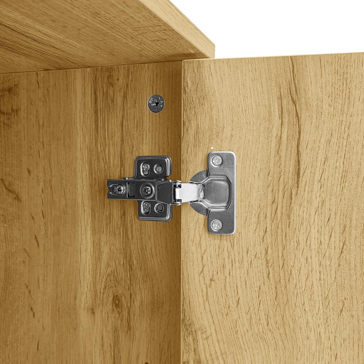 SIDEBOARD Holzeffekt 150/38/77 cm - Braun, Holzwerkstoff/Metall (38/76.5/150cm) - Urban Meuble