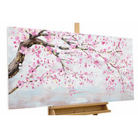 ÖLGEMÄLDE 120/60 cm - Pink, Holz/Textil (1.7/60cm) - KUNSTLOFT