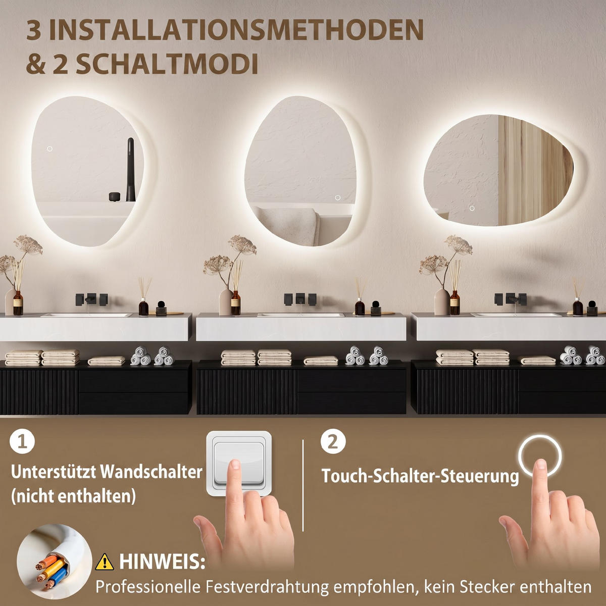 BADSPIEGEL DE-09286 Silber - Silberfarben, Glas (50/70/5cm) - ComfortXL
