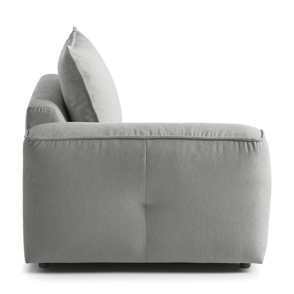 MODULSESSEL - Hellgrau, Holz/Textil (104/82/99cm) - home24