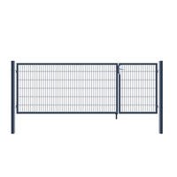 GARTENTOR ADITUS - Farbe: Anthrazit, Größe: 120 x 350 cm - Anthrazit, Metall (170/6cm) - Home Deluxe